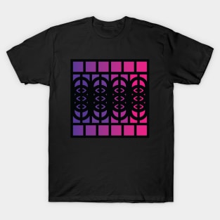 “Dimensional Cloning” - V.2 Purple - (Geometric Art) (Dimensions) - Doc Labs T-Shirt